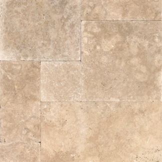 PAVERS Ivory Light Tumbled Versailles Pattern