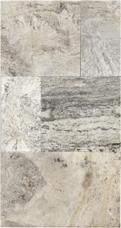PAVERS Wild Oyster Tumbled Versailles Pattern