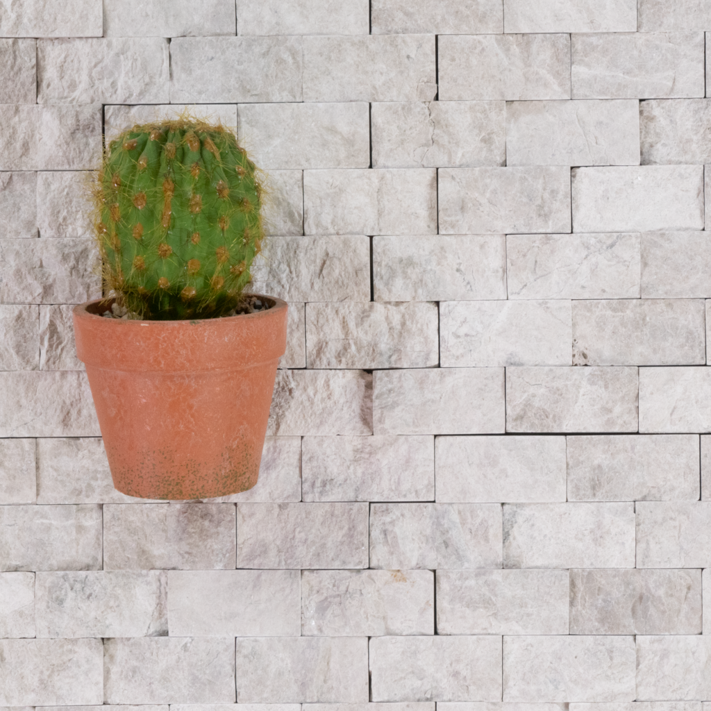 Kube Grey Split-Faced Tile Porcelain Tile 15 x 61cm main image 1