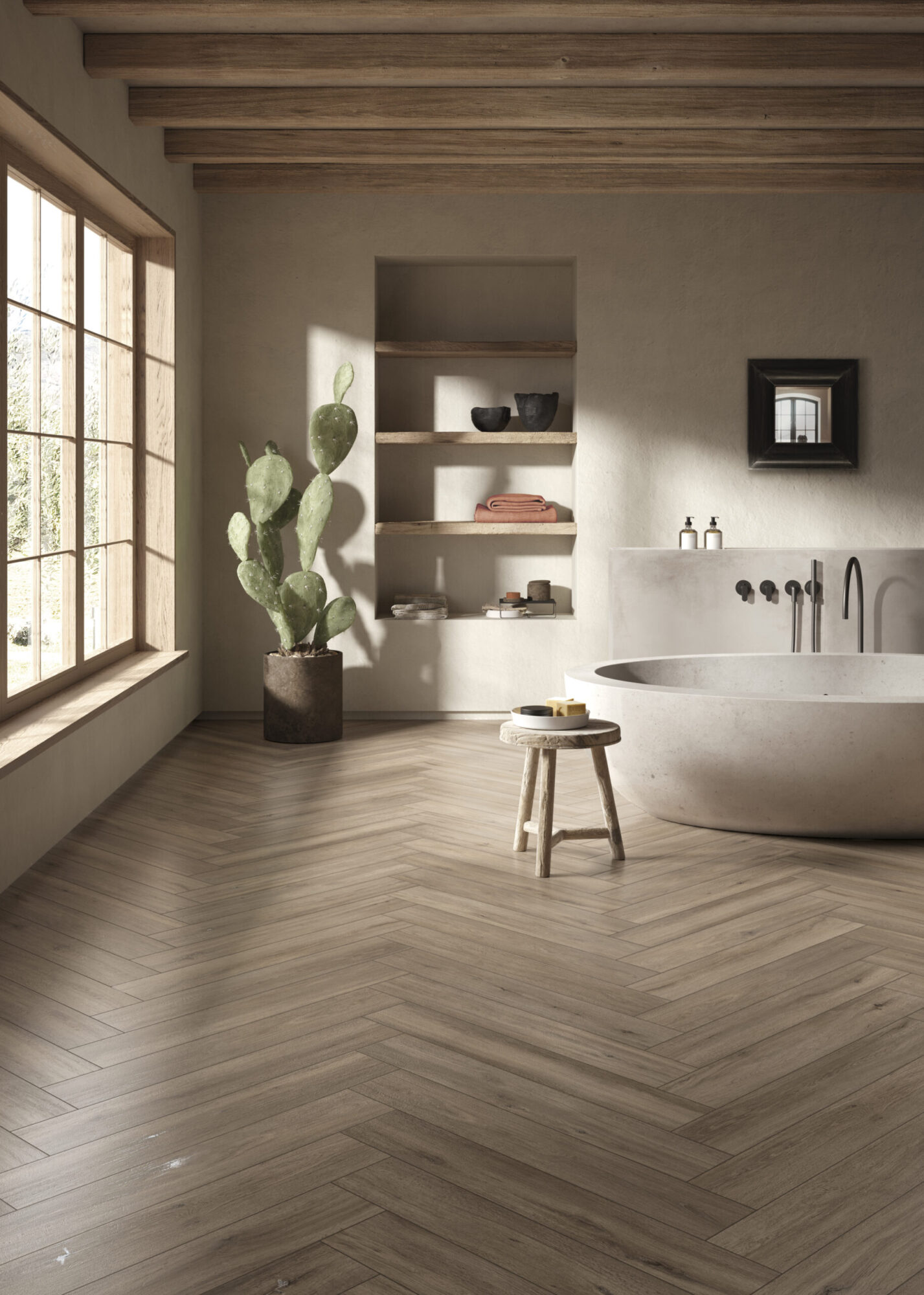 8” x 48” Firenze Tortora Matt Porcelain Tile - Image 2