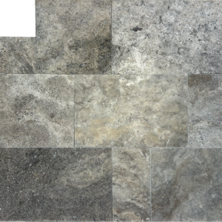 PAVERS Premium Silver Tumbled Versailles Pattern