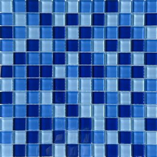 1x1 Santorini Glass Mosaic
