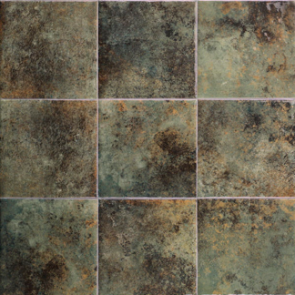 6X6 Oasis Green Porcelain Tile