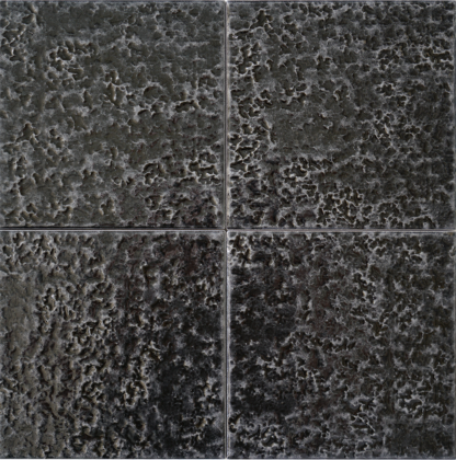 6x6 Textura Nero Porcelain Tile