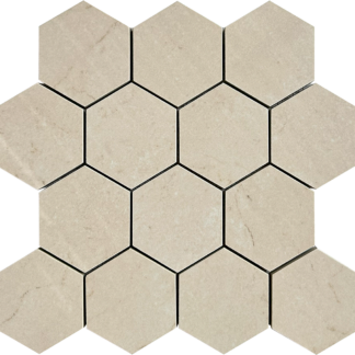 Hexagon Imperium Marfil Polished Porcelain Tile