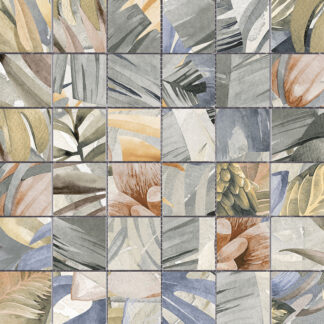2x2 Fantasy Tropical Malla 30 Porcelain Mosaic