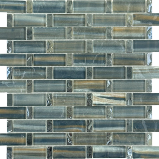 1X3 Silver Seas Glass Mosaic