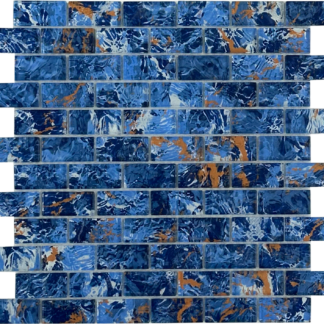 1X2 Copper Reef Glass Mosaic