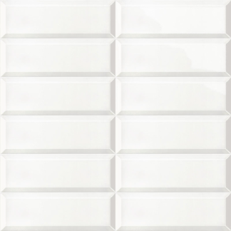 4X12 Solid Bissel Blanco Polished Ceramic Tile