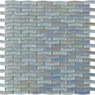 1/2x2 Ripple Ribolla Glass Mosaic