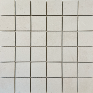 2x2 Parkey White Matt Porcelain Mosaics
