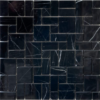 Nero Marquina Mini Pattern Mosaic