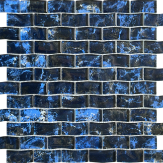 1x2 Wavy Messina Glass Mosaic