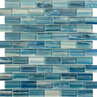 1x2 Fermo Glossy Glass Mosaic