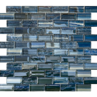 1x2 Brezza Glossy Glass Mosaic