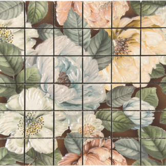 2x2 Garden Rose Matte Porcelain Mosaic