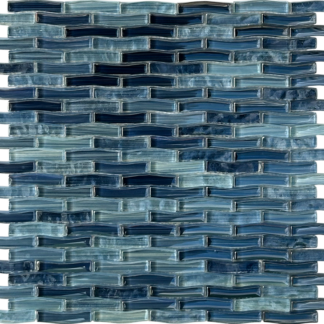 1-2x2 Ripple Nebulon Glass Mosaic