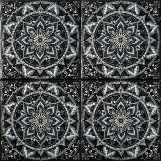 6x6 Calypso Bombay Midnight 3 Porcelain Tile