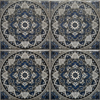 6x6 Calypso Bombay Midnight 5 Porcelain Tile