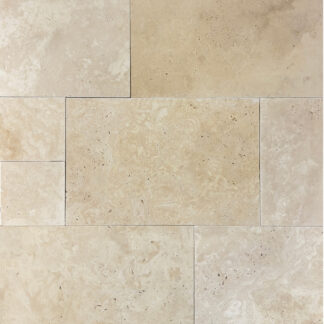 Pavers Ivory Premium Tumbled Versailles Pattern