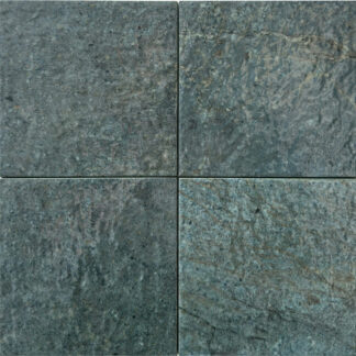 6x6 Galassia Verde Cromo Glossy Porcelain Tile