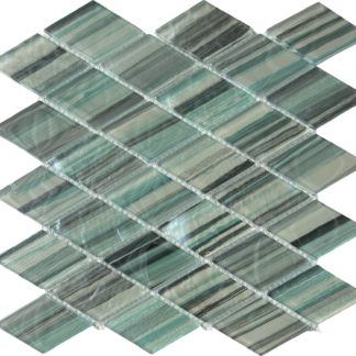 2inch Diamond Rustic Smoke Glass Mosaic