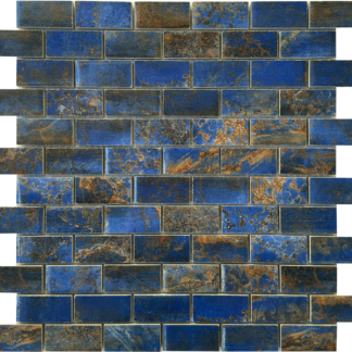 1x2 Tahiti Ocean Porcelain Mosaic