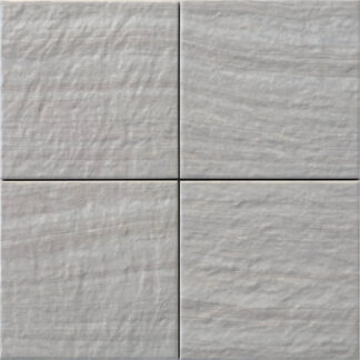 6x6 Ocean Waves White Glossy Porcelain Tile