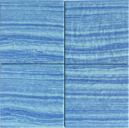 Keystone Turquoise 6×6 Ocean Waves Turquoise Glossy Porcelain Tile - Keystone Tile