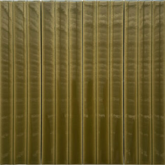 3x12 Abacus Flat Olive Glossy Ceramic Tile