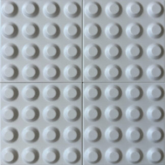 8x8 Wia Lame Bianco Satin Ceramic Tile