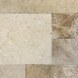 Pavers Creama Light Tumbled Versailles Pattern