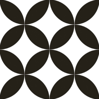 9x9 Tokio Nero Matte Porcelain Tile